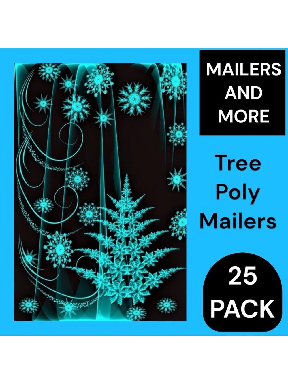 25 10X13 Emerald Tree Poly Mailer PRICE IS FIRM - Picture 3 of 8